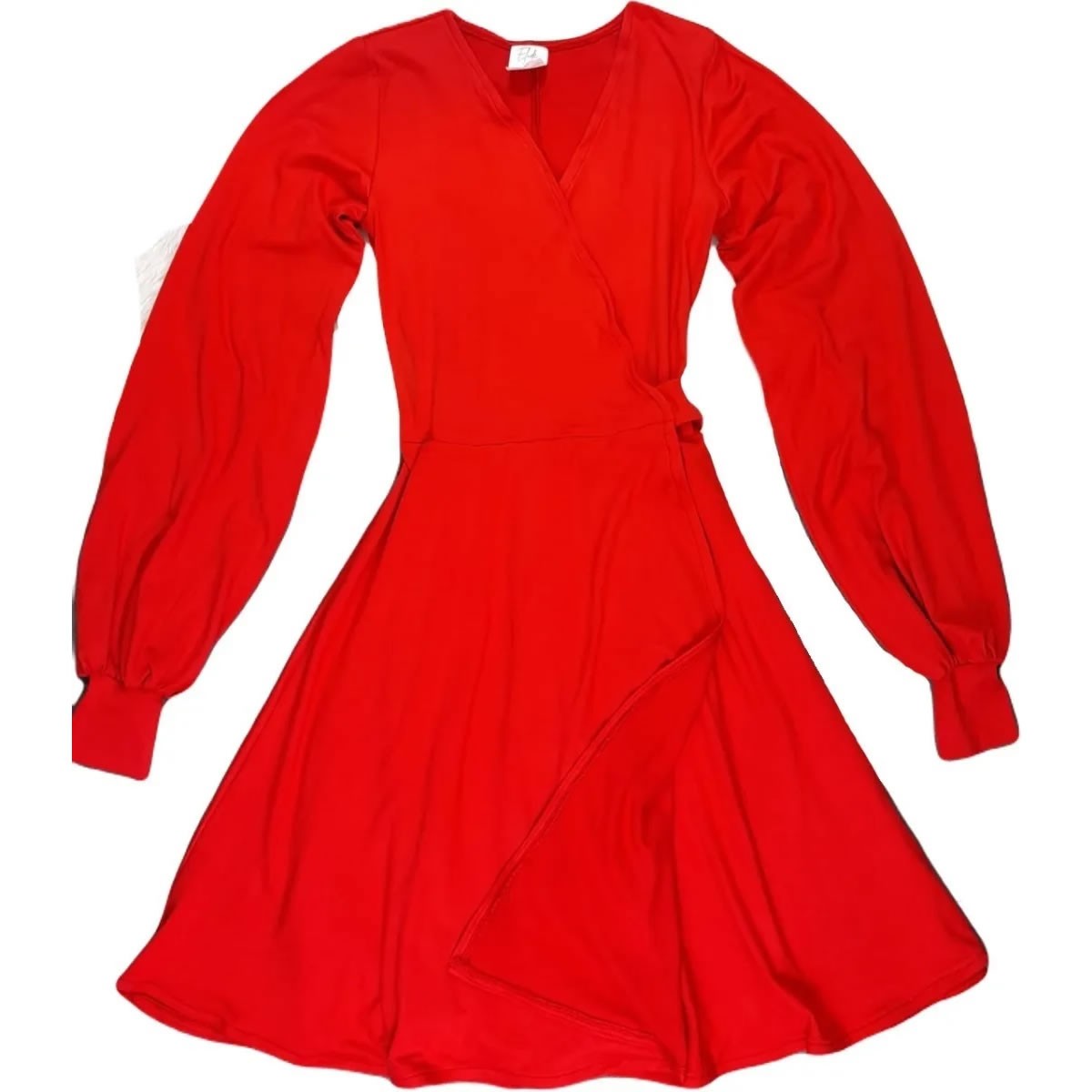 Long Sleeve Wrap Dress