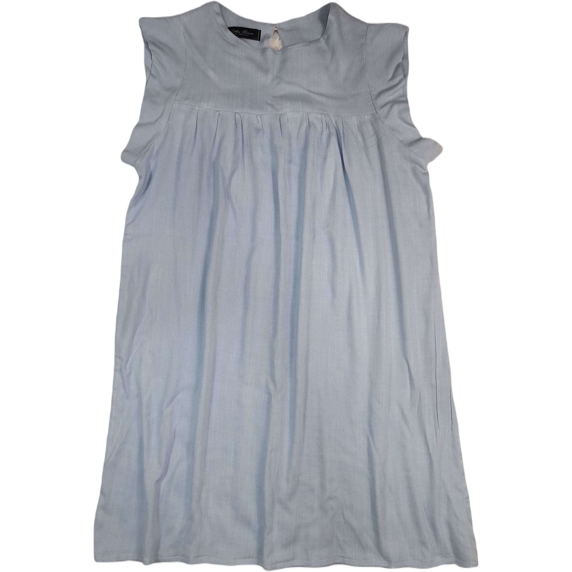 Round Neck Ruffle Sleeve Dress