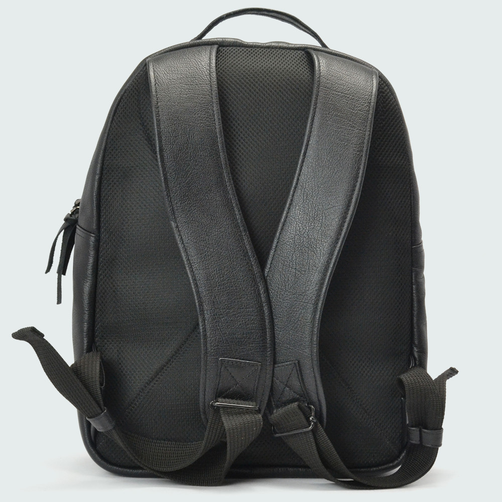 Amsterdan Gaucho Negro Leather Backpack