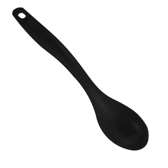Kitchen Utensil - 30cm Spoon (BPA FREE Polypropylene) Black