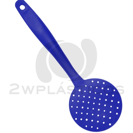 Kitchen Utensil -  Skimmer  (BPA FREE Polypropylene) Blue