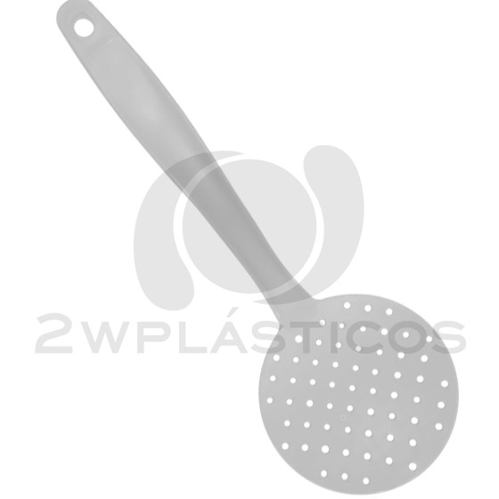 Kitchen Utensil -  Skimmer  (BPA FREE Polypropylene) White
