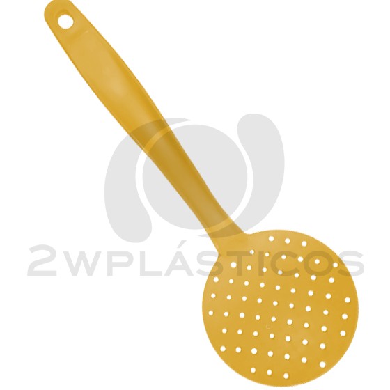 Kitchen Utensil -  Skimmer  (BPA FREE Polypropylene) Yellow