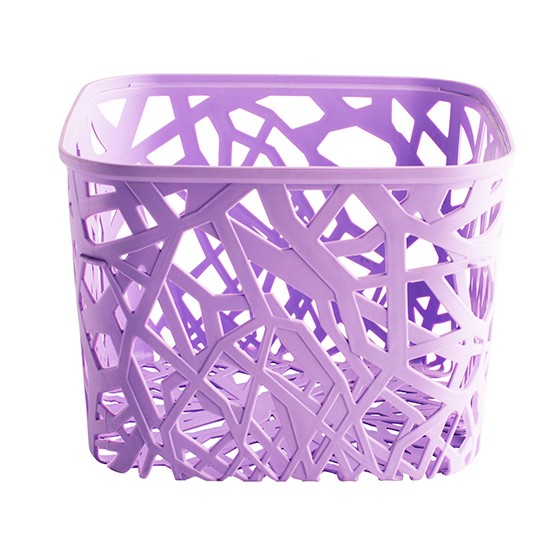 Home goods. Square basket 19 x 14 cm(BPA FREE Polypropyle) Purple