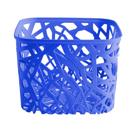 Home goods. Square basket 19 x 14 cm(BPA FREE Polypropyle) Blue