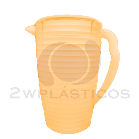 Kitchen goods. Plastic jar 2L(BPA FREE Polypropyle)Orange