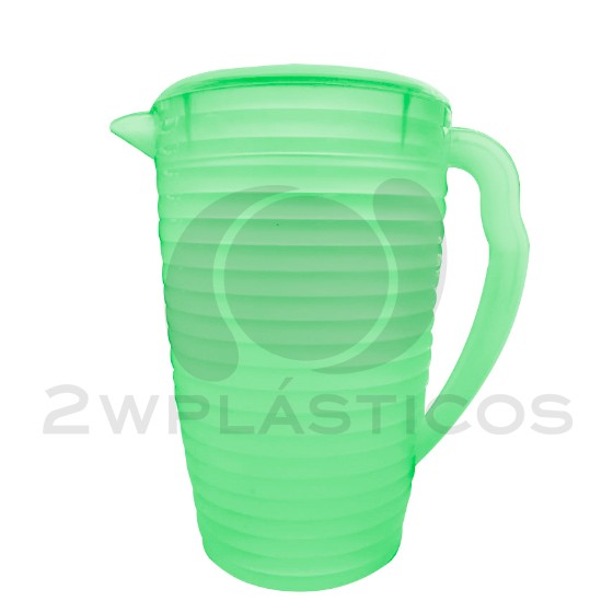 Kitchen goods. Plastic jar 2L(BPA FREE Polypropyle)Green