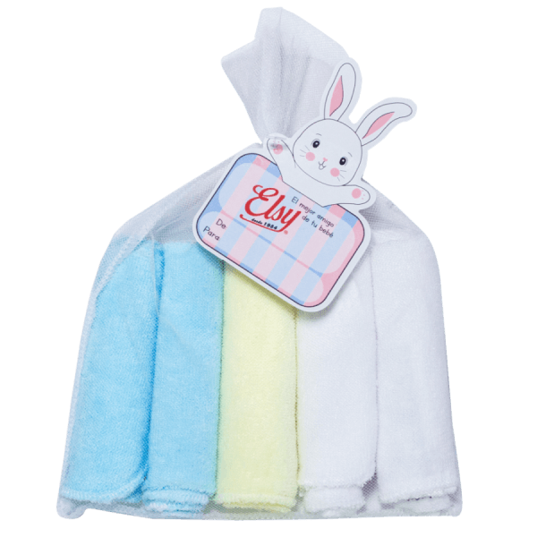 Pack Of 5 Facial Baby Flannel Towels Brand ELSY