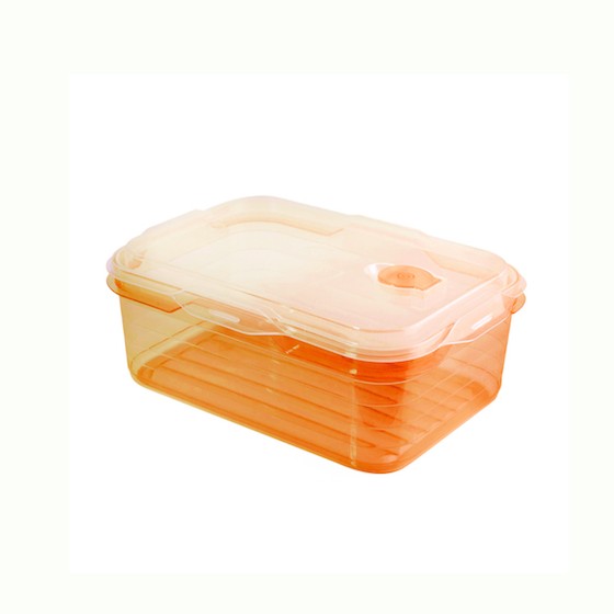 Food container 500ml,  with microwave valve  (BPA FREE Polypropyle) Orange