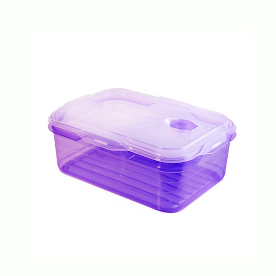 Food container 500ml,  with microwave valve  (BPA FREE Polypropyle) Purple