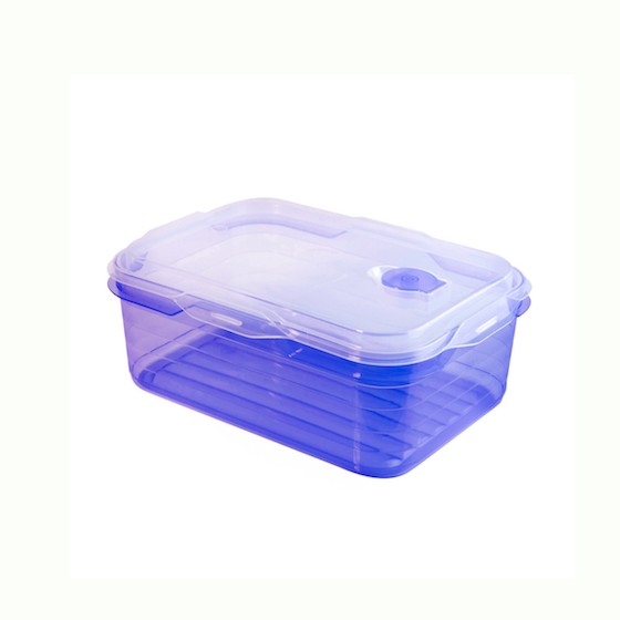 Food container 500ml,  with microwave valve  (BPA FREE Polypropyle) Blue