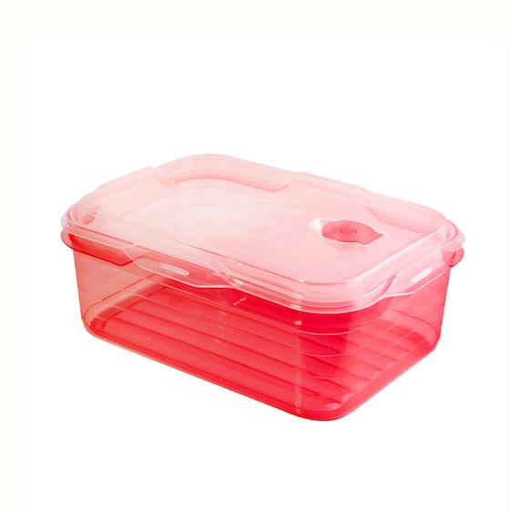 Food container 750ml, microwave container(with valve) (BPA FREE Polypropyle) Red