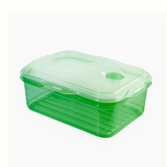 Food container 750ml, microwave container(with valve) (BPA FREE PP) Green