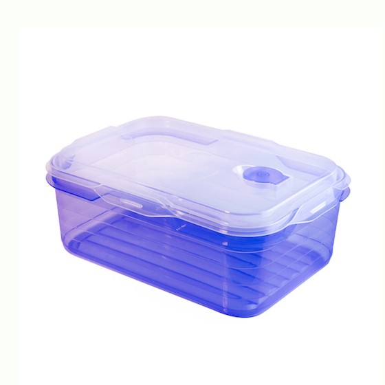 Food container 750ml, microwave container(with valve) (BPA FREE PP) Blue