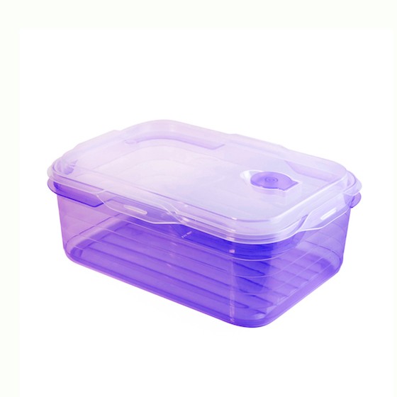 Food container 750ml, microwave container(with valve)(BPA FREE Polypropyle)Purpl