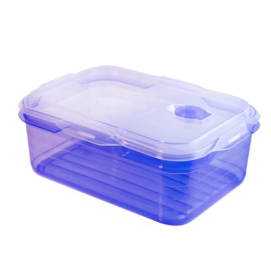 Food container 1400ml, microwave container(with valve)(BPA FREE Polypropyle)Blue