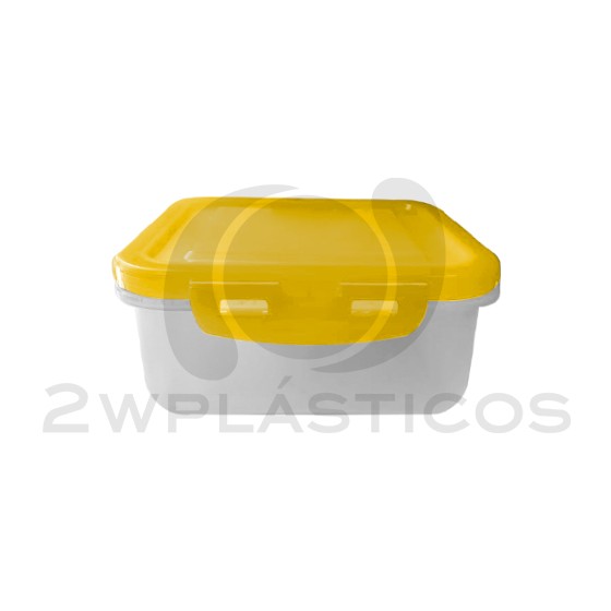 Food clip container 500ml (BPA FREE) Yellow lid