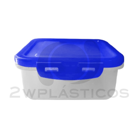 Food clip container 1000ml(33oz) (BPA FREE) Blue lid