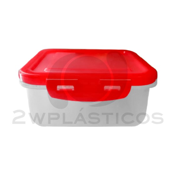 Food clip container 1000ml(33oz) (BPA FREE) Red lid