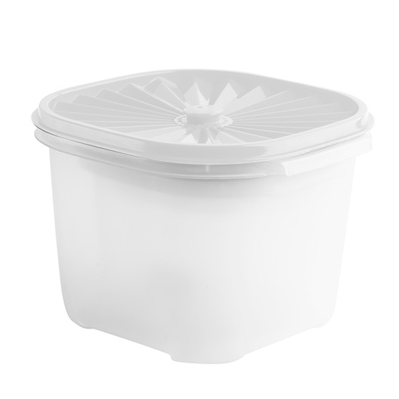 Food container-  Square Date Container 2 lt  (67) (BPA free) White lid