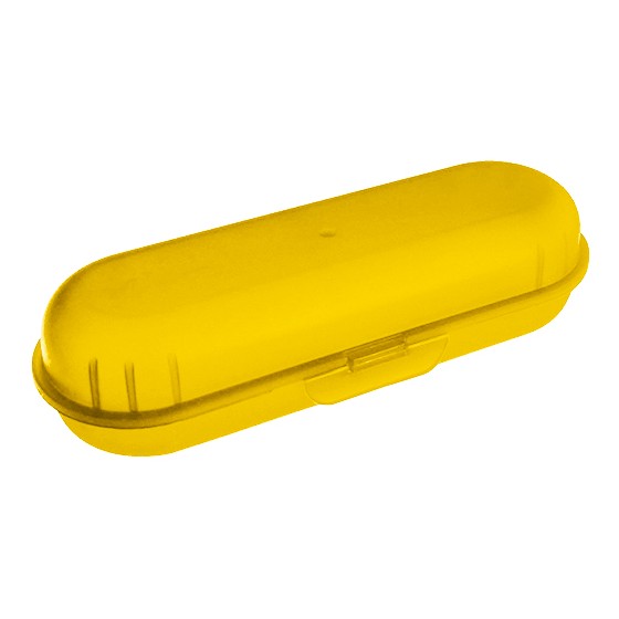 Kitchen Goods-Hot dog container 20cm (BPA FREE Polypropyle) Yellow