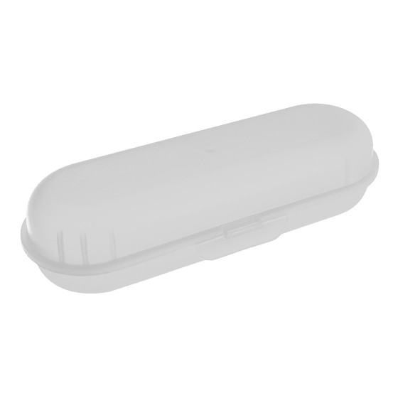 Kitchen Goods-Hot dog container 20cm (BPA FREE Polypropyle) White