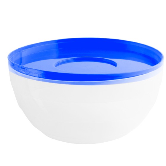 Kitchen utensil -  Round Bowl 1,700 ml (BPA FREE Polypropylene) Blue lid