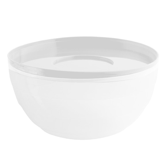 Kitchen utensil -  Round Bowl 1,700 ml (BPA FREE Polypropylene) White lid