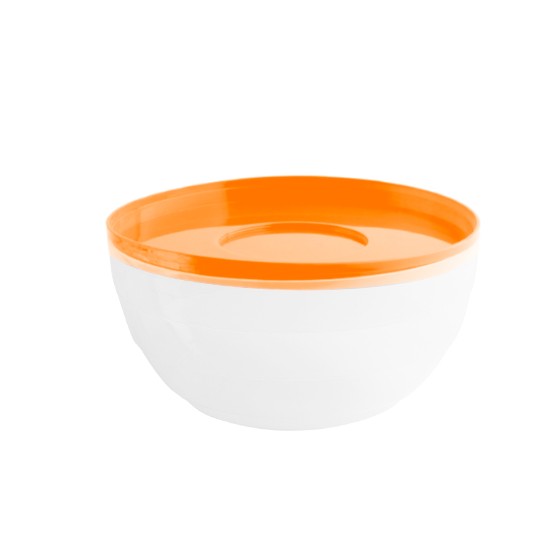 Kitchen utensil -  Round Bowl  250ml (BPA FREE Polypropylene) Orange lid