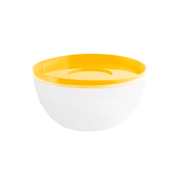 Kitchen utensil -  Round Bowl  250ml (BPA FREE Polypropylene) Yellow lid