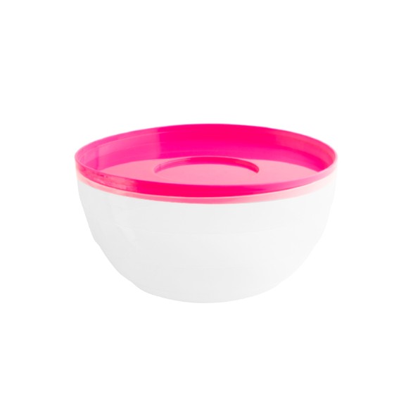 Kitchen utensil -  Round Bowl  250ml (BPA FREE Polypropylene) Pink lid