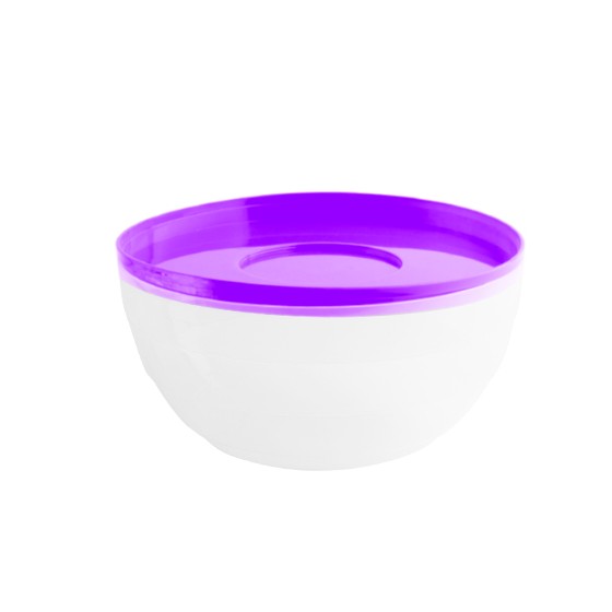 Kitchen utensil -  Round Bowl  250ml (BPA FREE Polypropylene) Purple lid