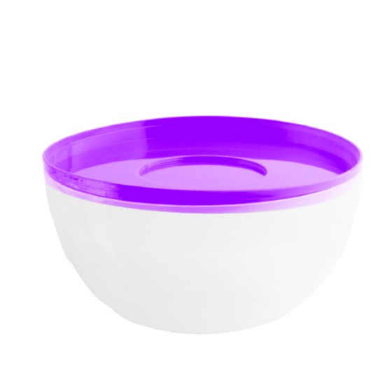 Kitchen utensil -  Round Bowl  500ml (BPA FREE Polypropylene) Purple lid
