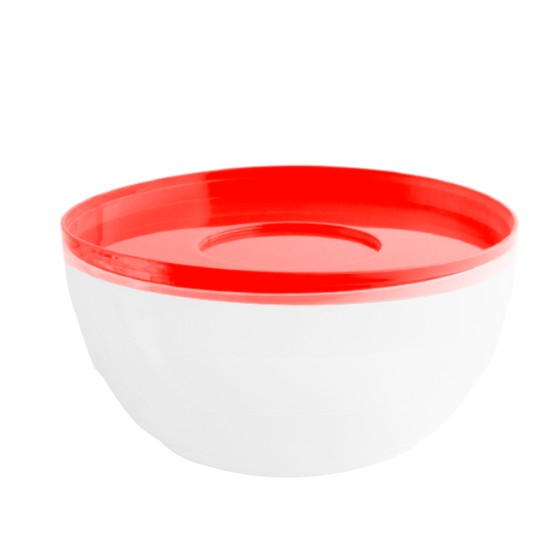 Kitchen utensil -  Round Bowl  500ml (BPA FREE Polypropylene) Red lid