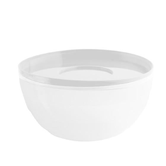 Kitchen utensil -  Round Bowl  500ml (BPA FREE Polypropylene) White lid