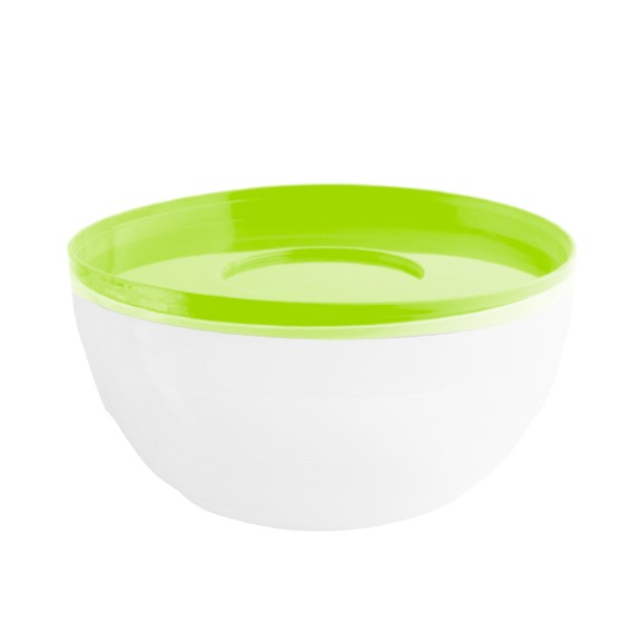 Kitchen utensil -  Round Bowl  500ml (BPA FREE Polypropylene) Green lid