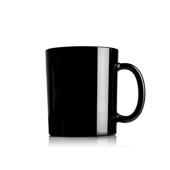 Kitchen utensil- Coffe cup 450ml  8.7 x 10.4 cm (BPA FREE)(Material AS) Black