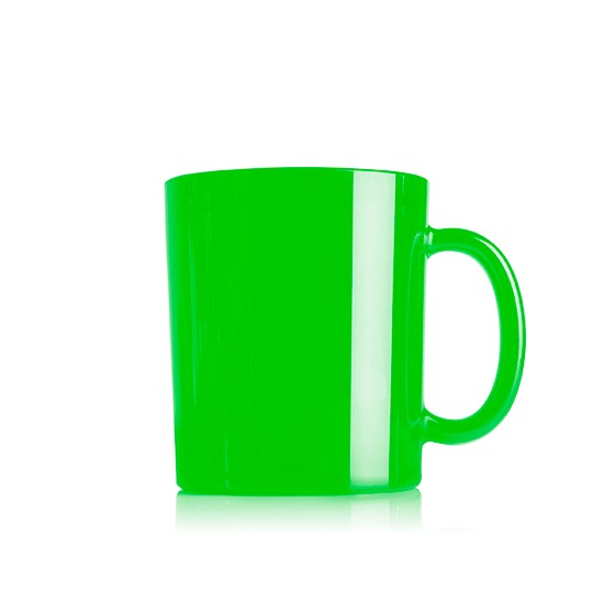 Kitchen utensil- Coffe cup 450ml  8.7 x 10.4 cm (BPA FREE)(Material AS) Green