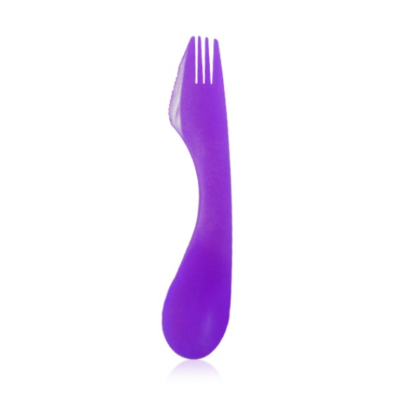 Kitchen utensil- Fork 3 in 1. 17.2cm (BPA FREE Polypropylene) Purple