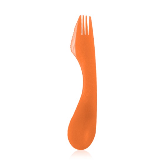 Kitchen utensil- Fork 3 in 1. 17.2cm (BPA FREE Polypropylene) Orange
