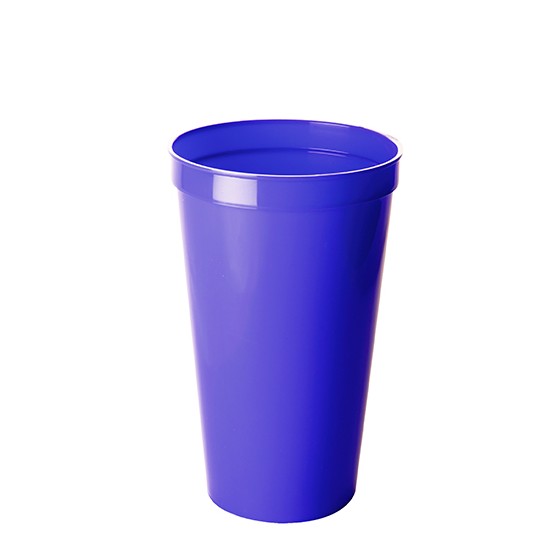 Table utensil. Party glass 550ml 14 x 9 cm  (BPA FREE, Polypropylene) Blue