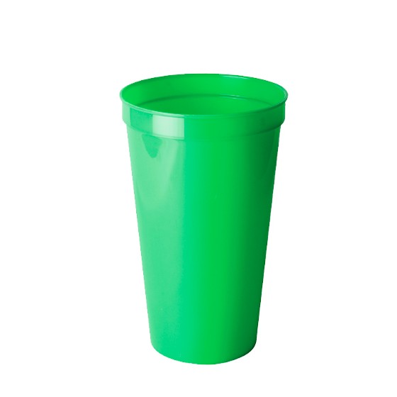 Table utensil. Party glass 550ml 14 x 9 cm  (BPA FREE, Polypropylene) Green