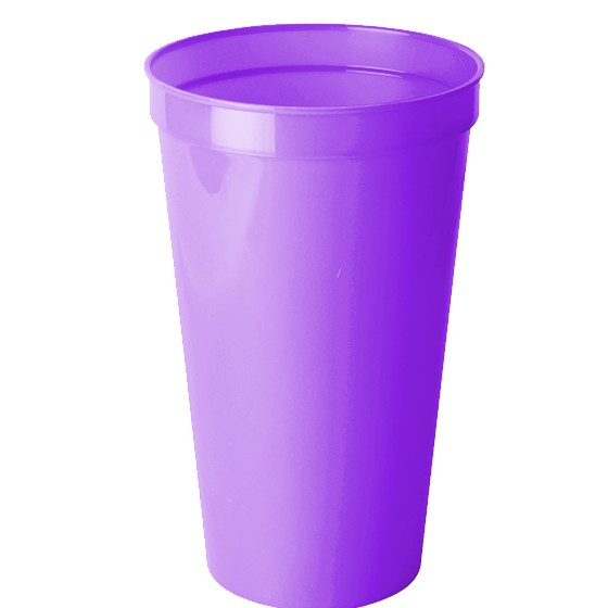 Table utensil. Stadium glass 1000ml  (BPA FREE, Polypropylene) Purple