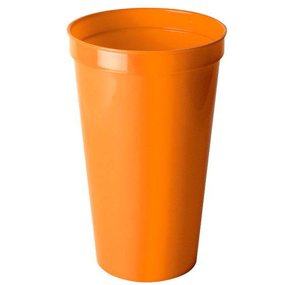 Table utensil. Stadium glass 1000ml  (BPA FREE, Polypropylene) Orange