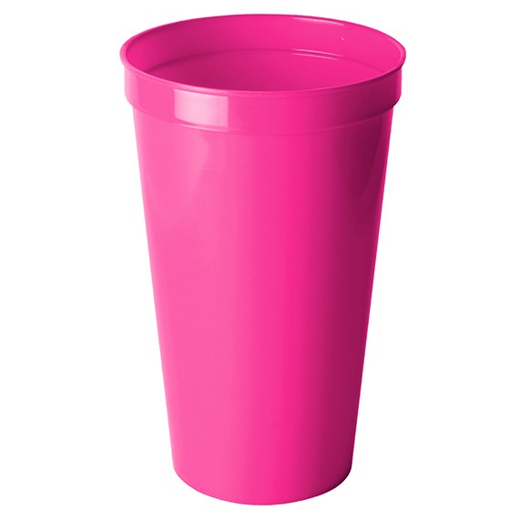 Table utensil. Stadium glass 1000ml  (BPA FREE, Polypropylene) Pink