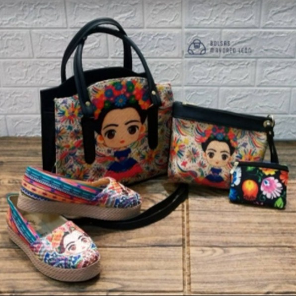 Frida Curve Black 4 Piece Bags Set