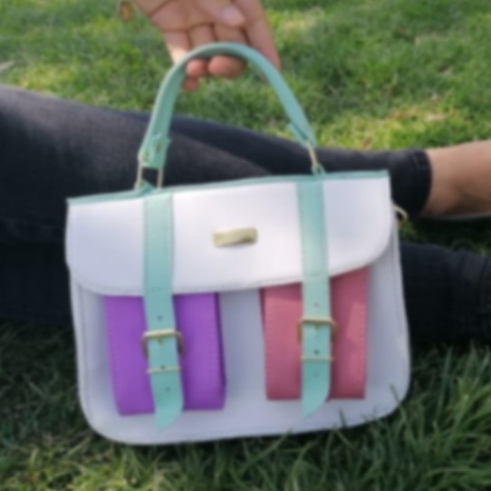 White And Colors Crossbody Bag