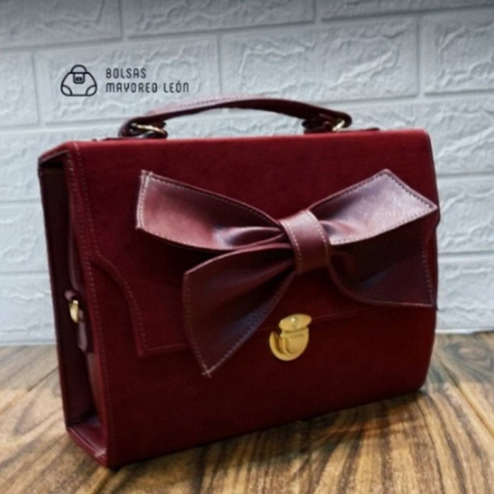 Consuelo Wine Suede Bag