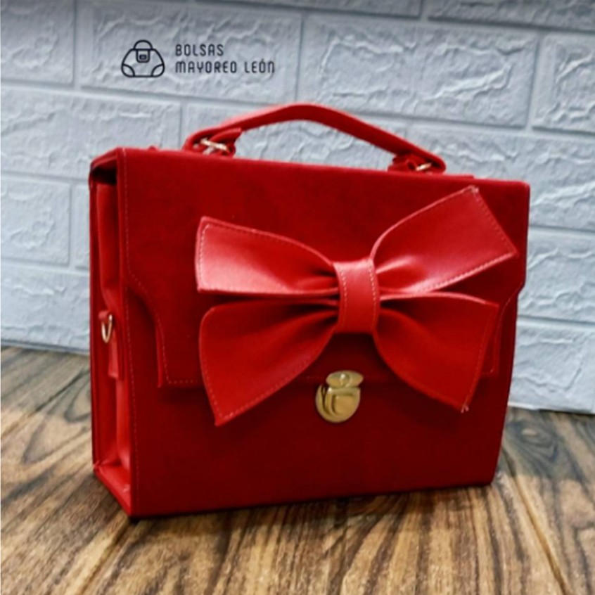 Consuelo Red Suede Bag