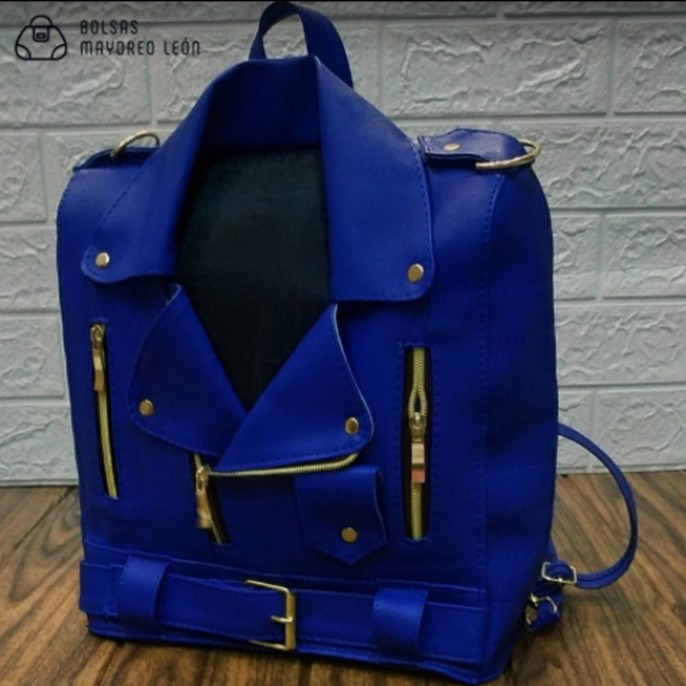 Royal Blue Jacket Design Premium Backpack